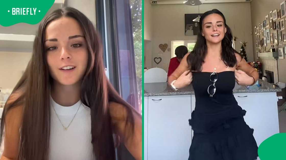 A young South African woman showcased her Woolworths outfit in a TikTok video.