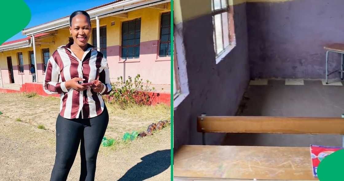 A dedicated Mzansi teacher spruced up her classroom