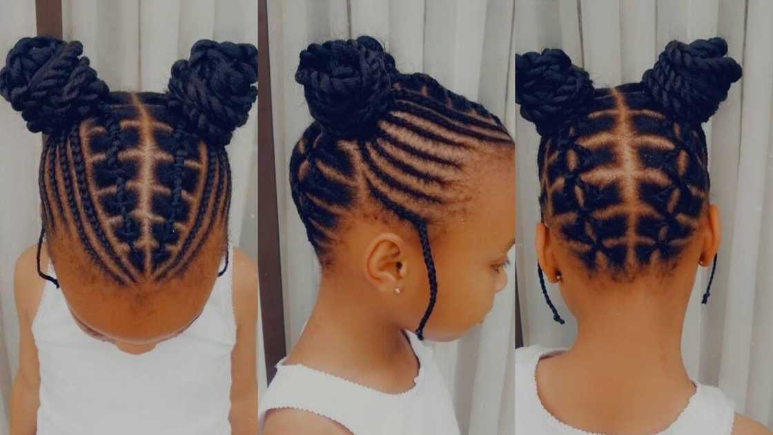 Braided double bun Braided double bun