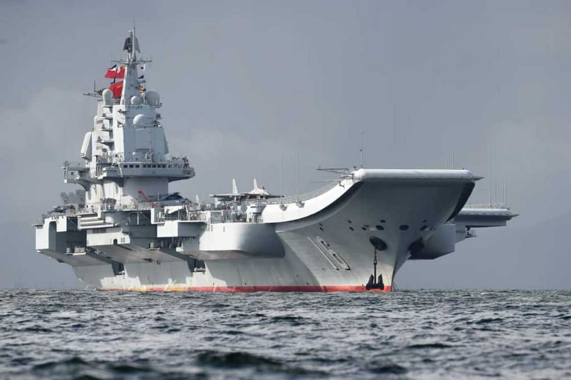 The Liaoning, seen here in 2017, is China's first aircraft carrier The Liaoning, seen here in 2017, is China's first aircraft carrier
