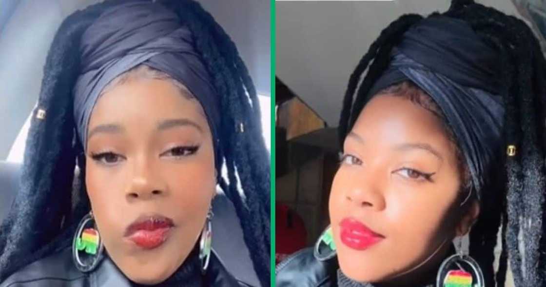 TikTok video of Uber driver playing music for woman with locs