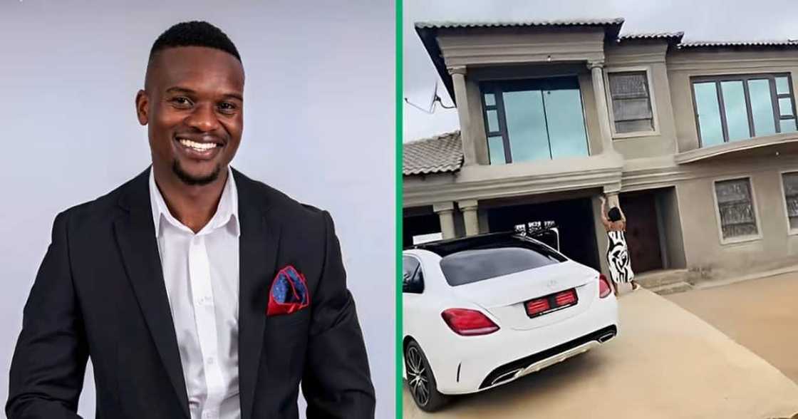 Man gushed about the building completion of his house in Limpopo Man gushed about the building completion of his house in Limpopo