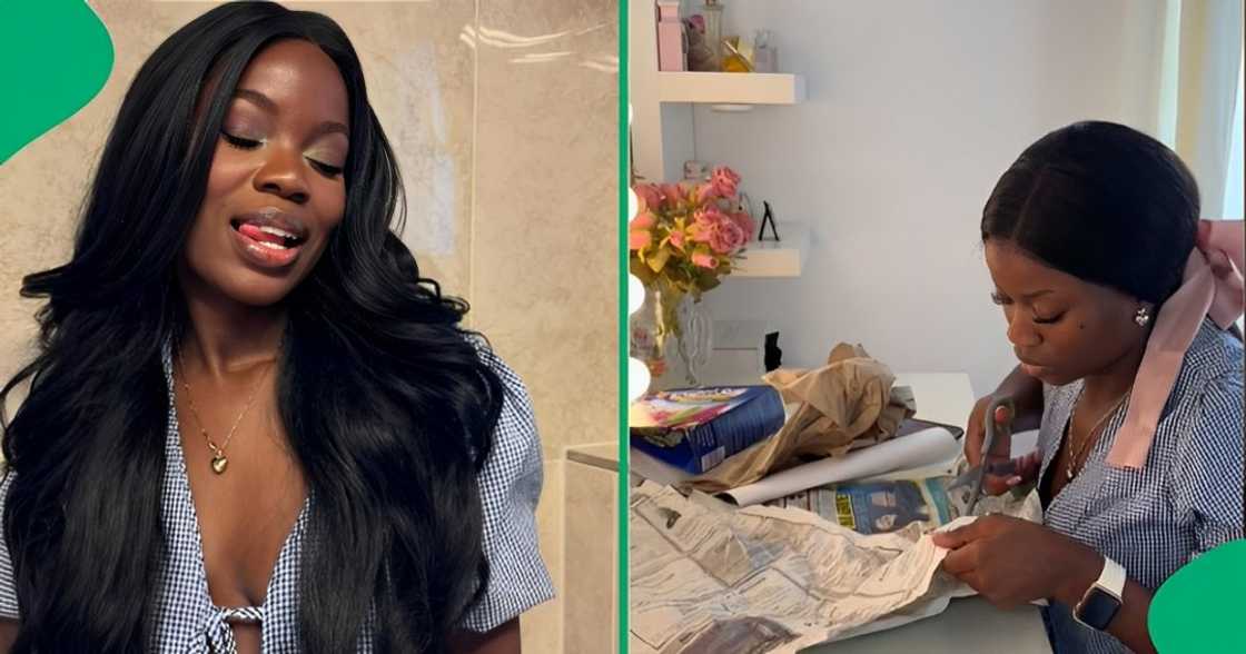 Woman makes toilet paper from scratch Woman makes toilet paper from scratch