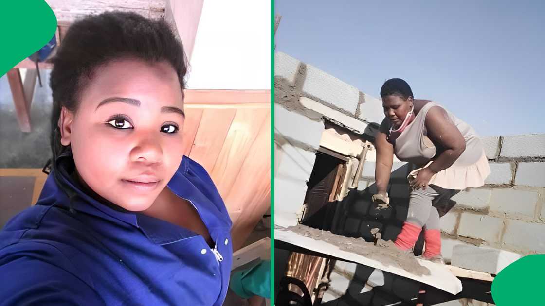 An ambitious woman pulled heartstrings online after pics of building her parent a house started circulating. An ambitious woman pulled heartstrings online after pics of building her parent a house started circulating.