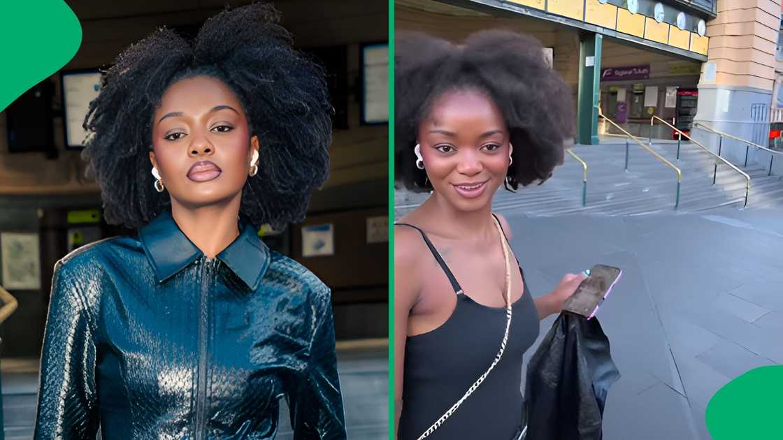 The content creator captured stunning portraits of a South African woman outside Flinders Street Station The content creator captured stunning portraits of a South African woman outside Flinders Street Station