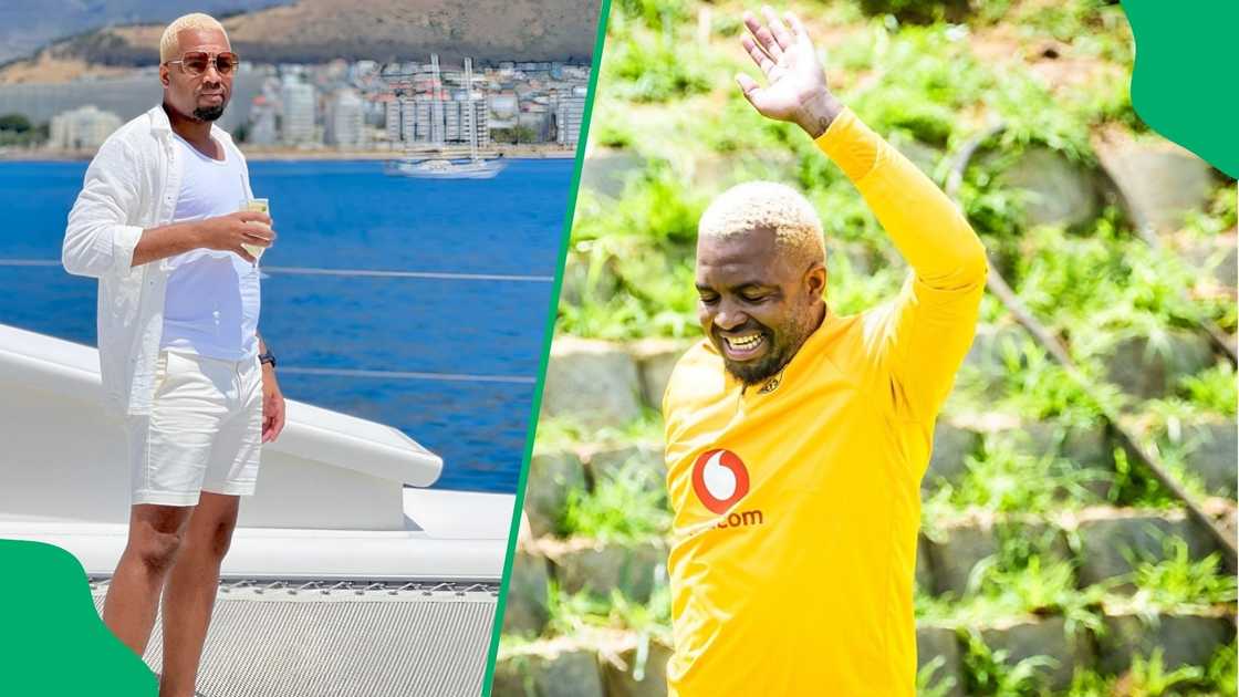 Itumeleng Khune spotted at a construction site. Itumeleng Khune spotted at a construction site.