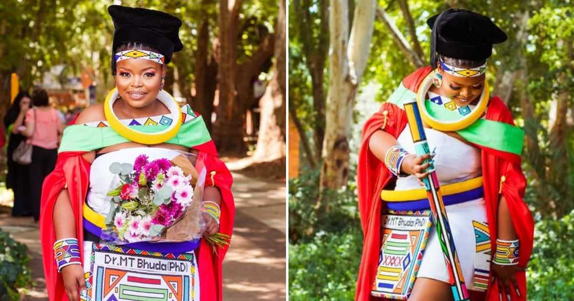 The lovely doctor looked great in her traditional Ndebele attire The lovely doctor looked great in her traditional Ndebele attire