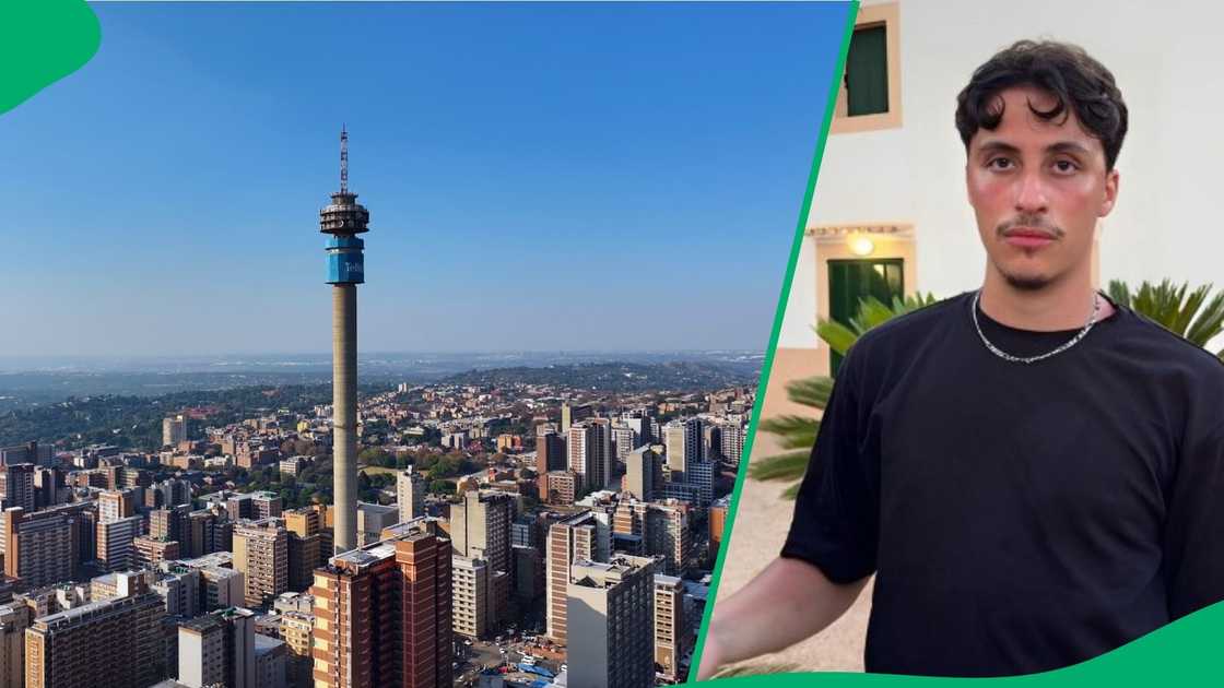 A Briton asked South Africans if Johannesburg was a dangerous area.