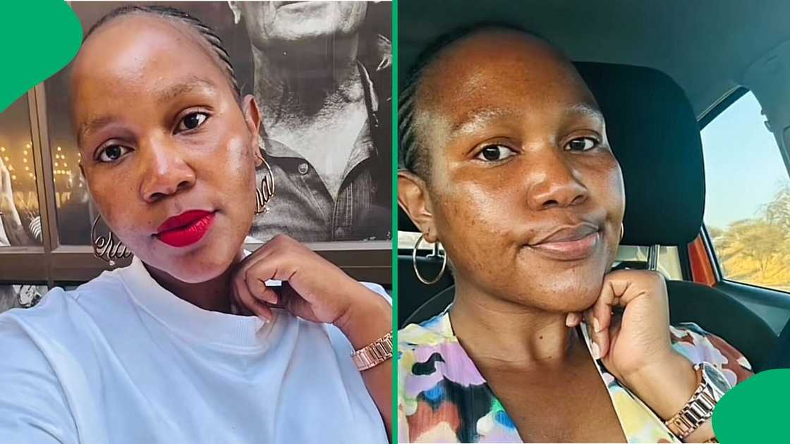 A TikTok video shows a young woman unveiling her fancy gate. A TikTok video shows a young woman unveiling her fancy gate.