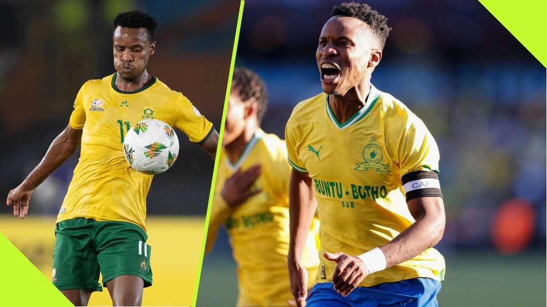 Themba Zwane is happy at Mamelodi Sundowns. Themba Zwane is happy at Mamelodi Sundowns.