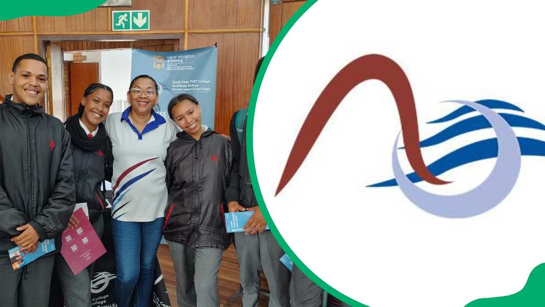 South Cape College students and logo South Cape College students and logo