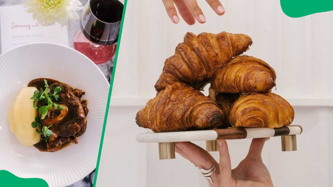 The Slow Braised Osso Bucco (L). Sonny and Irene's Croissants (R) The Slow Braised Osso Bucco (L). Sonny and Irene's Croissants (R)