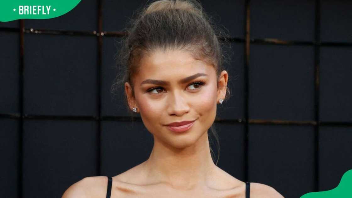 Zendaya during the 2024 premiere of Challengers at the Regency Village Theatre