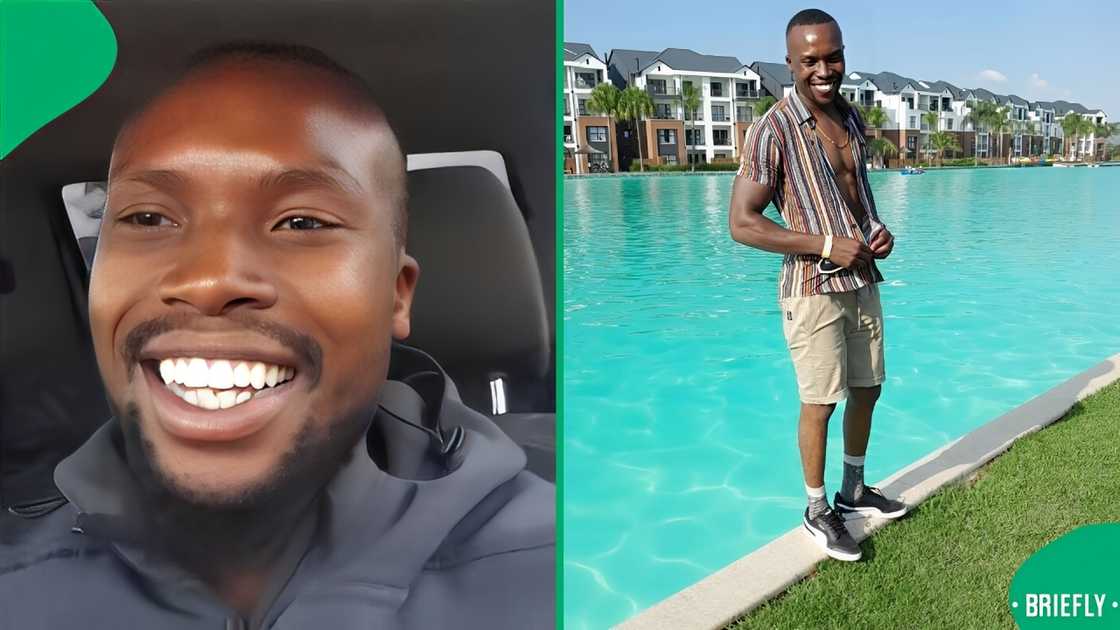 A South African man prepared his bank card for payday in a hilarious TikTok video. A South African man prepared his bank card for payday in a hilarious TikTok video.