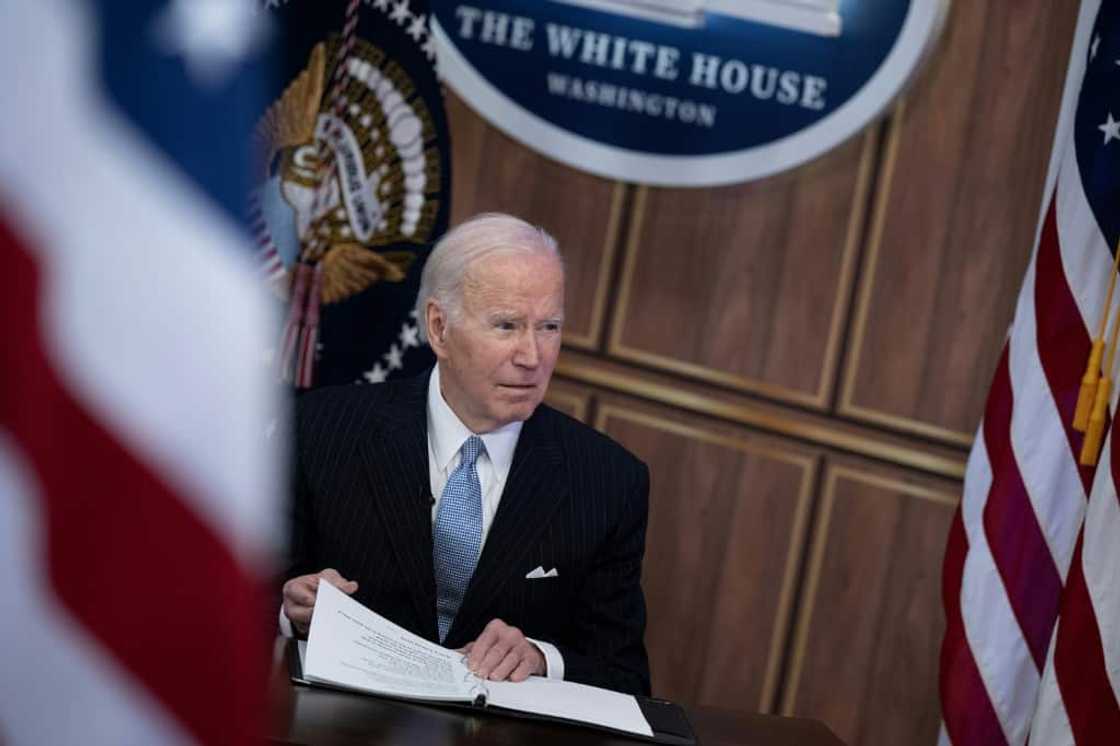 US President Joe Biden appears at the White House on November 18, 2022 US President Joe Biden appears at the White House on November 18, 2022