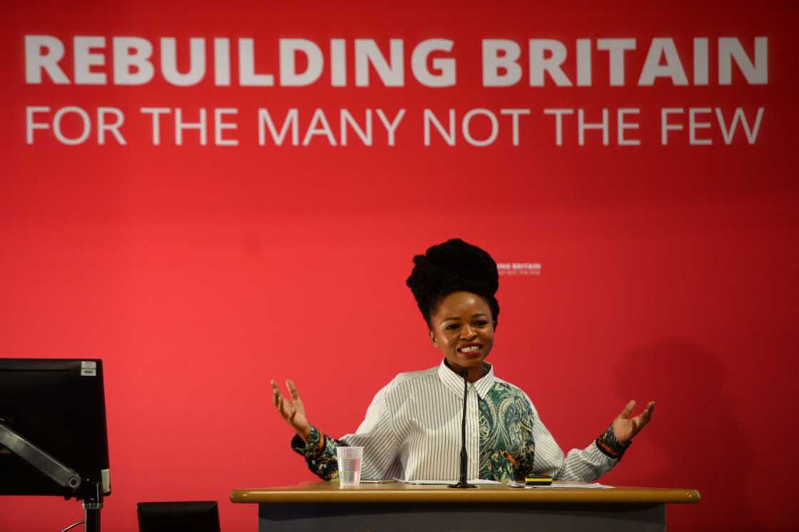 Naledi Chirwa, a representative of the Economic Freedom Fighters in the South African Assembly, during the International Social Forum hosted by the Labour Party at the SOAS University of London in central London Naledi Chirwa, a representative of the Economic Freedom Fighters in the South African Assembly, during the International Social Forum hosted by the Labour Party at the SOAS University of London in central London