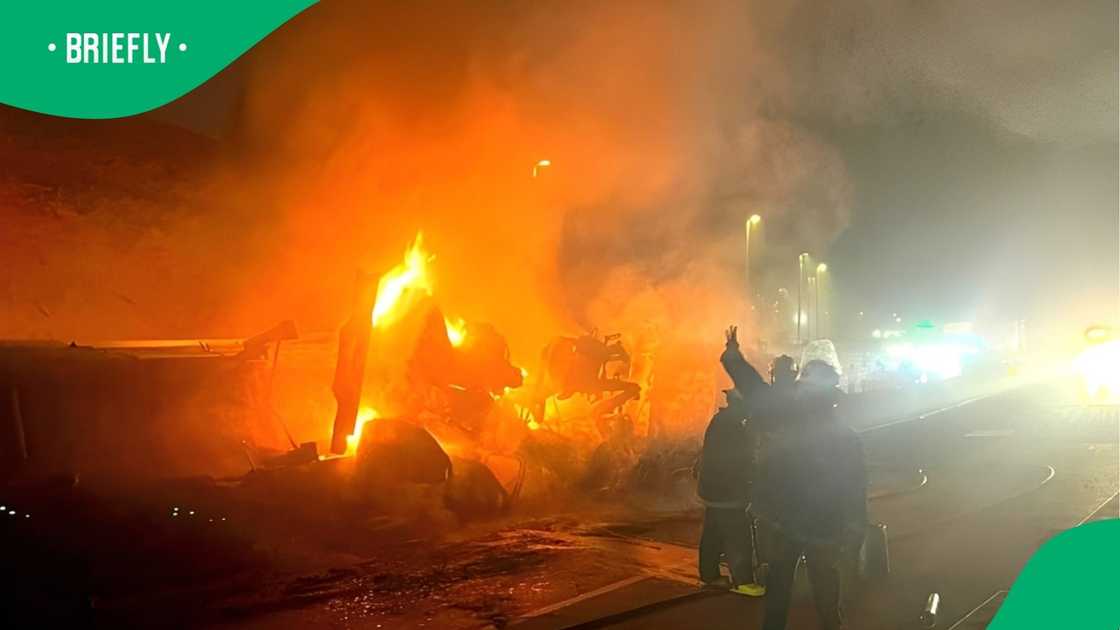 The blaze forced the closure of the N3