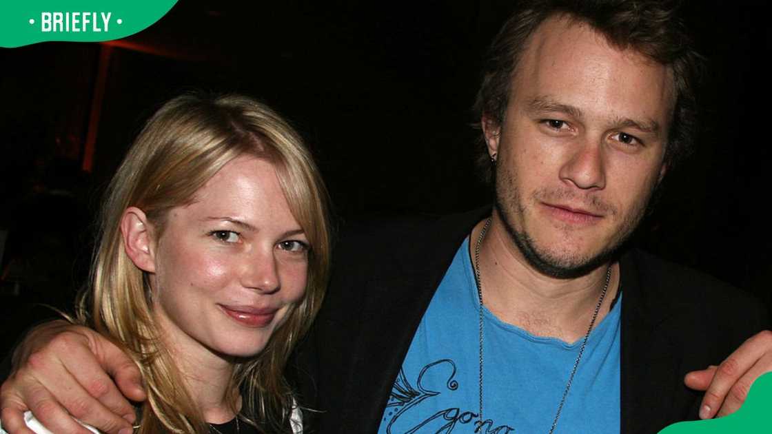 Michelle Williams and Heath Ledger at Awake and Sing! Opening Night in 2006