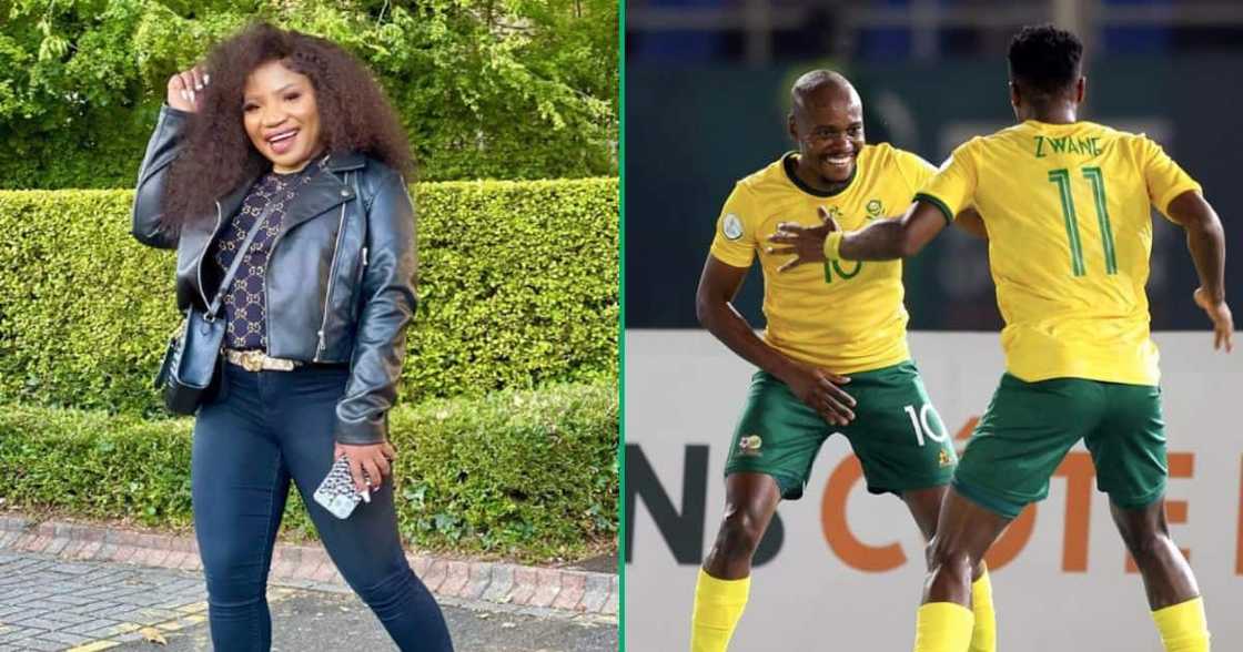 Makhadzi shows love to Bafana Bafana