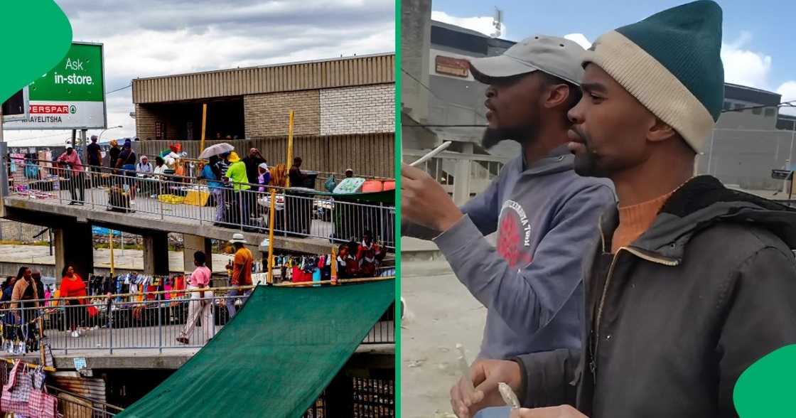 Two Khayelitsha hustlers made a sales song that left people entertained. Two Khayelitsha hustlers made a sales song that left people entertained.