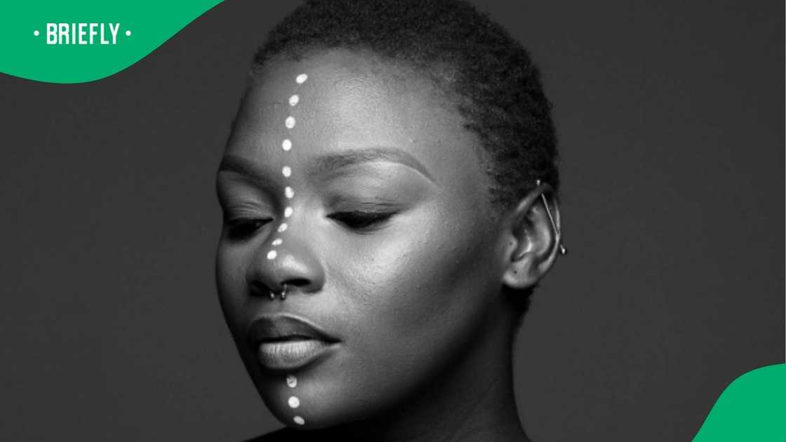Amanda Black cried during a performance Amanda Black cried during a performance