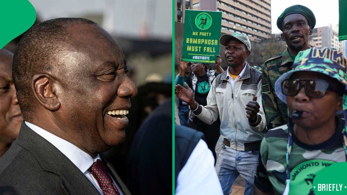 The MK Party has demanded that Cyril Ramaphosa resign The MK Party has demanded that Cyril Ramaphosa resign