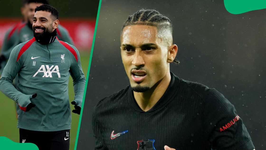 Mohamed Salah and Raphinha right winger Mohamed Salah and Raphinha right winger