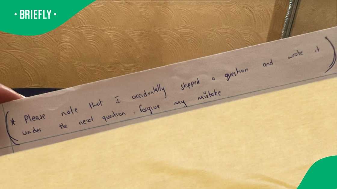 A teacher shared the funny notes one of her pupils left on their exam paper. A teacher shared the funny notes one of her pupils left on their exam paper.