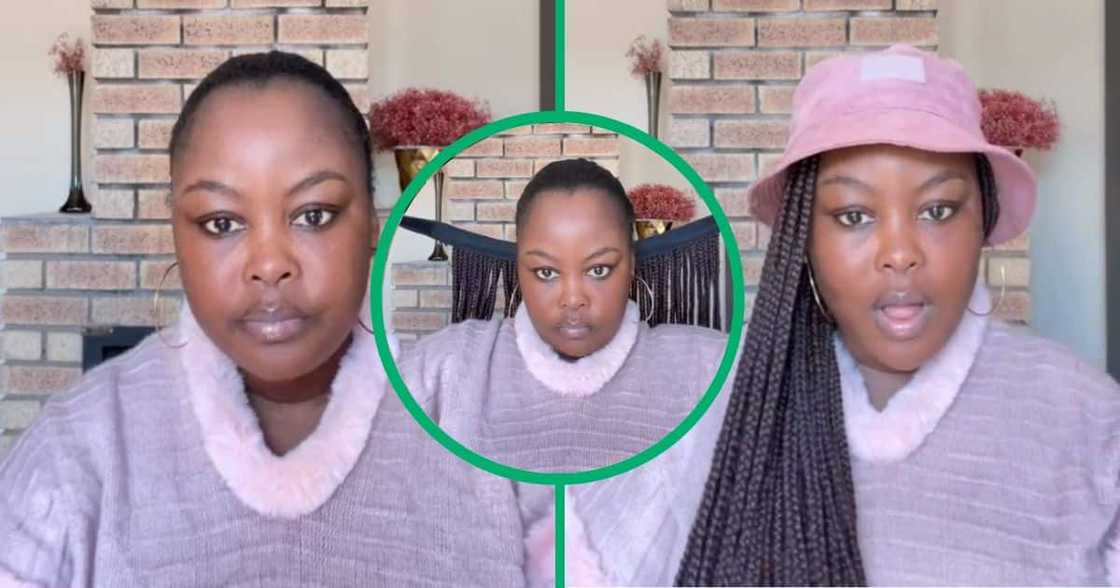 Woman sells braids headband for R600 Woman sells braids headband for R600