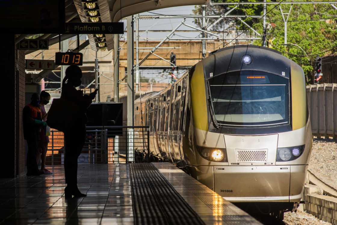 Woman happy to use Gautrain in place of luxury car