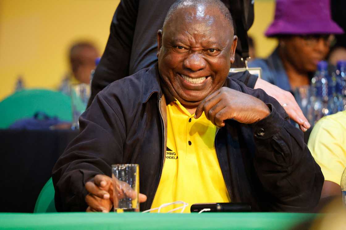 President Cyril Ramaphosa was re-elected as president of the ANC in 2022 President Cyril Ramaphosa was re-elected as president of the ANC in 2022