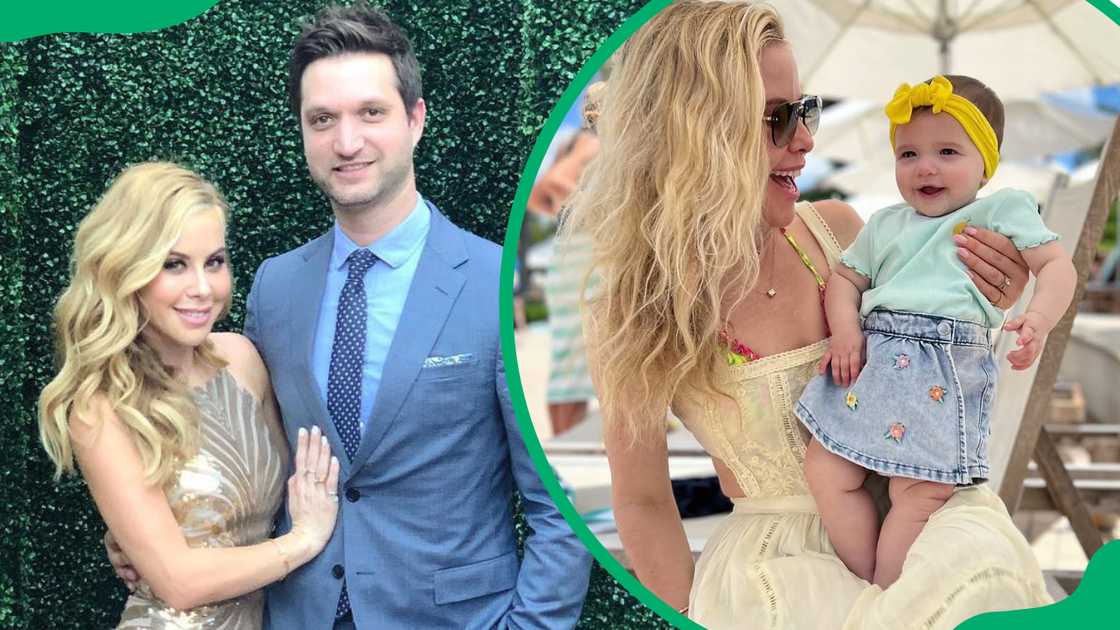 Tara Lipinski and Todd Kapostasy with their daughter, Georgie Winter