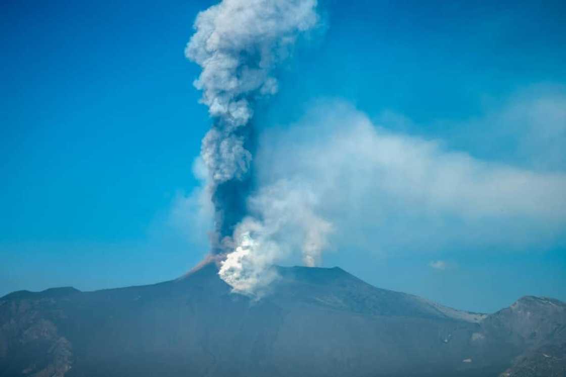 Etna, pictured in 2021, is the tallest active volcano in Europe and has erupted frequently in the past 500,000 years Etna, pictured in 2021, is the tallest active volcano in Europe and has erupted frequently in the past 500,000 years
