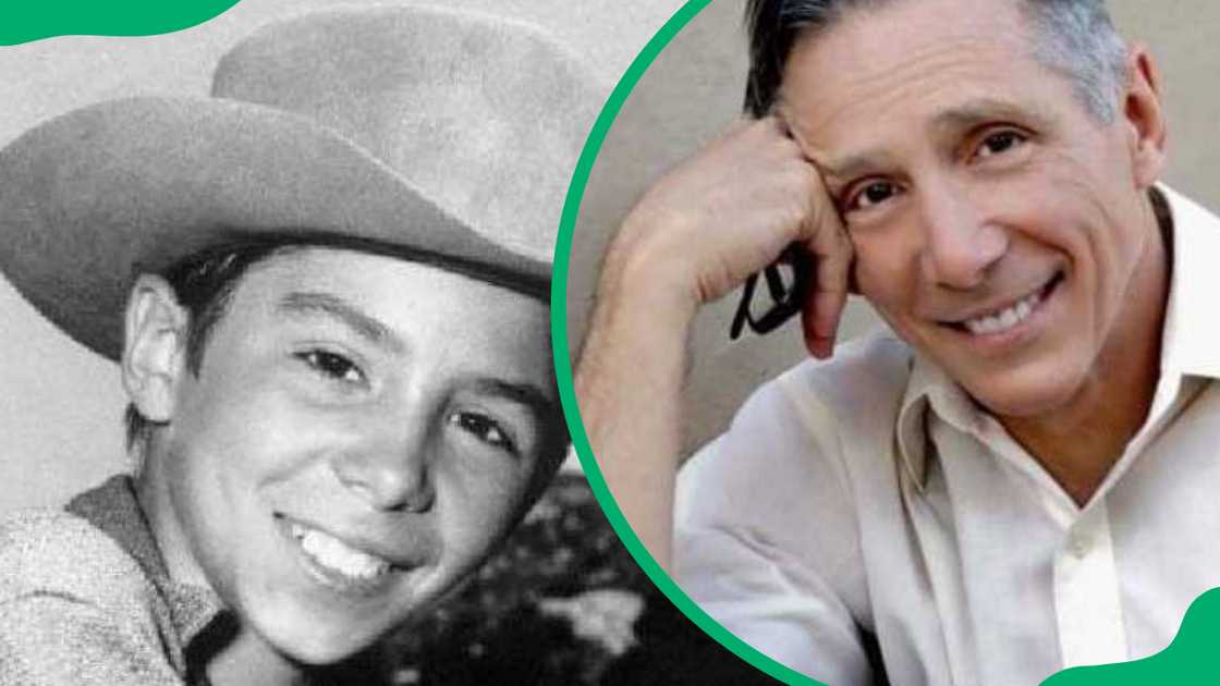 A young and older Johnny Crawford