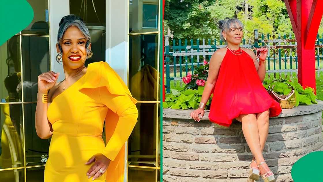 A 57-year-old lady wowed many South Africans with her youthful look. A 57-year-old lady wowed many South Africans with her youthful look.