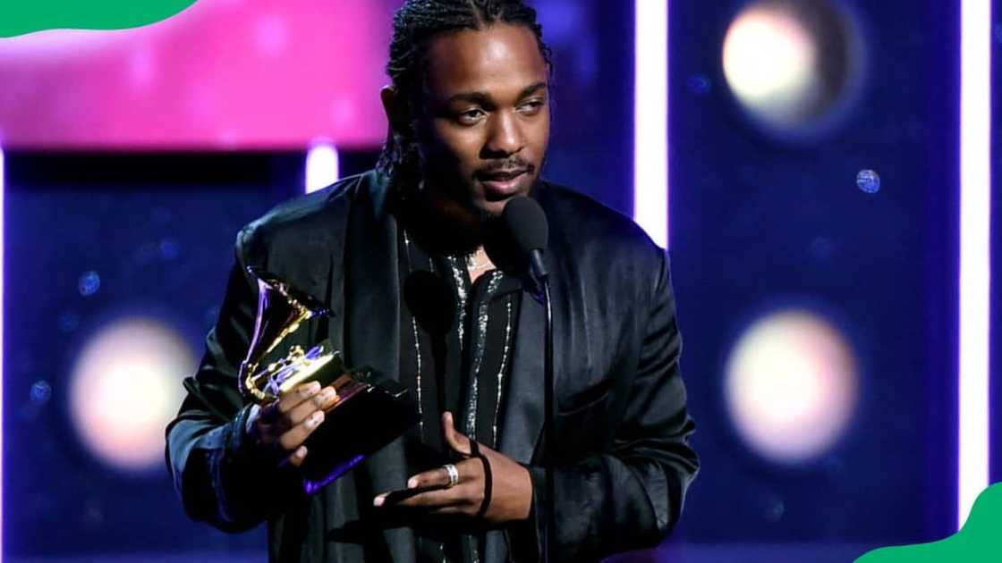 Kendrick Lamar attending the 60th Annual Grammy Awards Kendrick Lamar attending the 60th Annual Grammy Awards