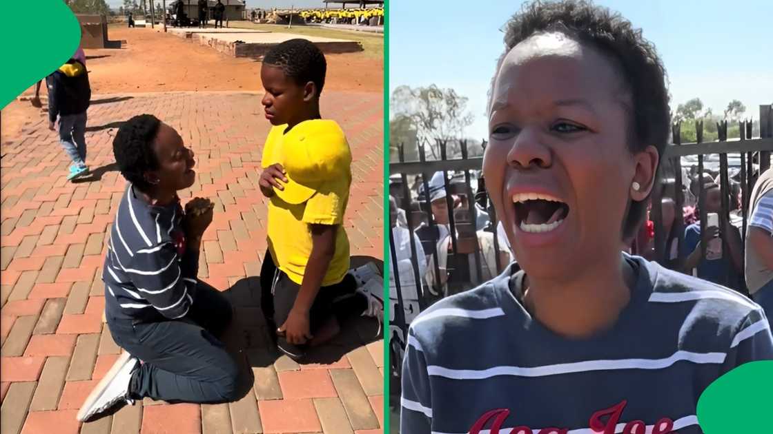 A TikTok user shared a moving video of a mom breaking down while fetching her son from a camp