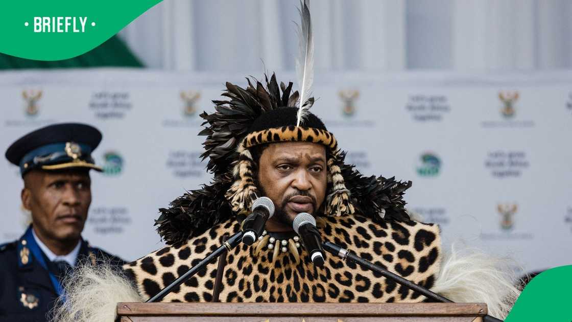 Zulu King Misuzulu kaZwelethini said he knows the woman who ran to the stage Zulu King Misuzulu kaZwelethini said he knows the woman who ran to the stage