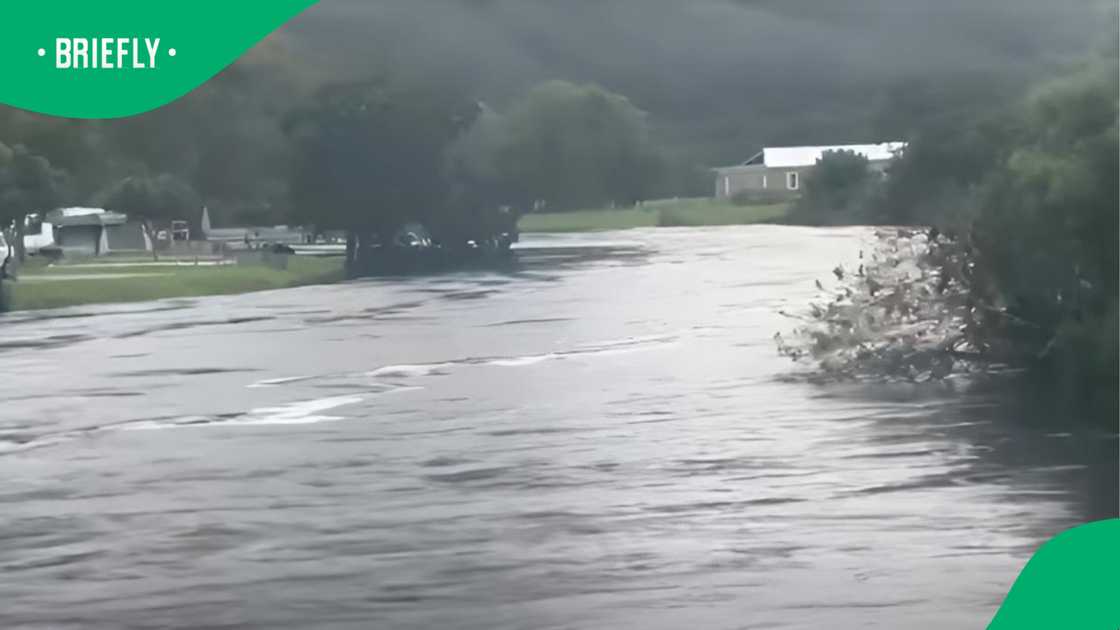 Floods in Western Cape footage