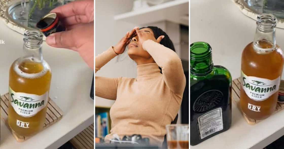 TikTok user @maditlharekalk is a brave and strong drinker TikTok user @maditlharekalk is a brave and strong drinker