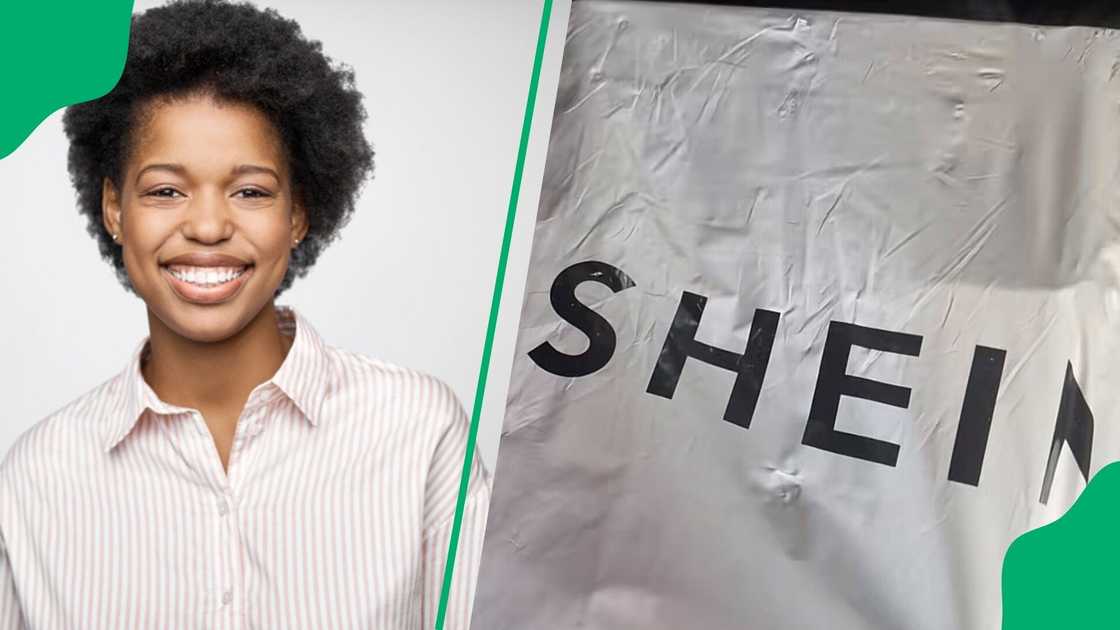 A Woman flexed her free Shein haul in a TikTok video. A Woman flexed her free Shein haul in a TikTok video.