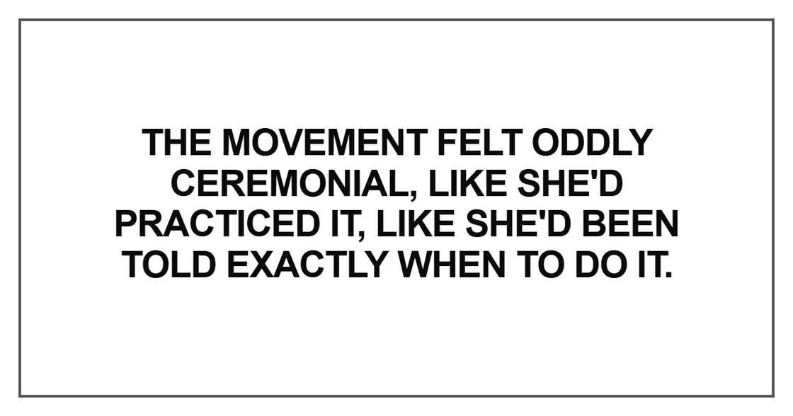 The movement felt oddly The movement felt oddly