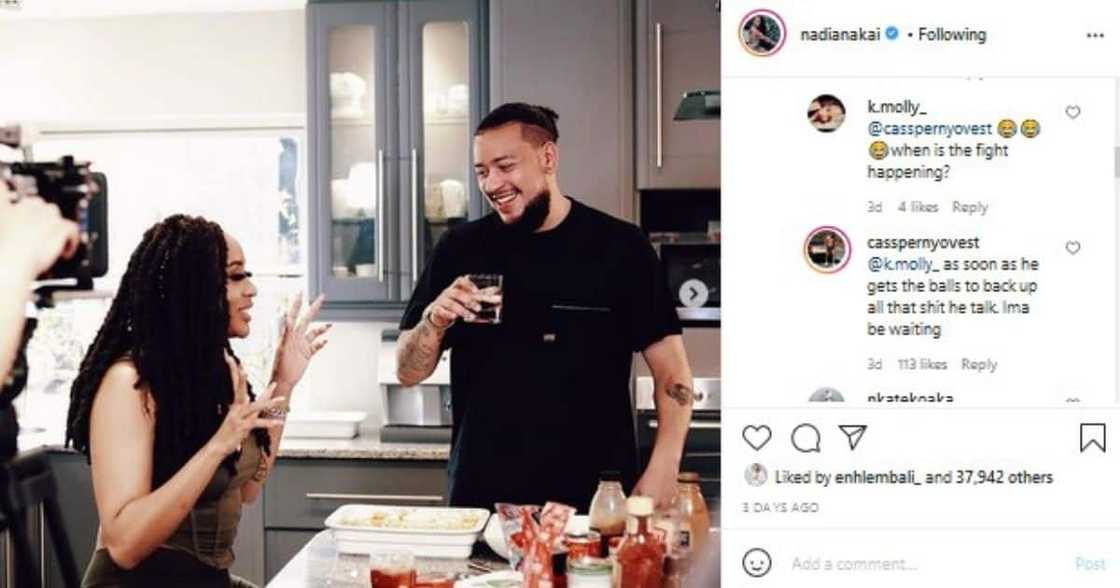 Cassper Nyovest Responds to Nadia Nakia Being on AKA's the Braai Show