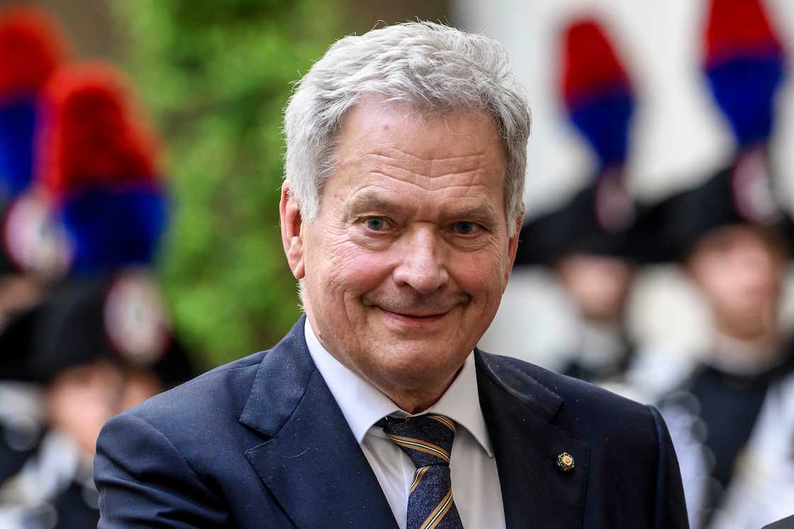 Finland's President Sauli Niinisto meets with Italian Prime Minister