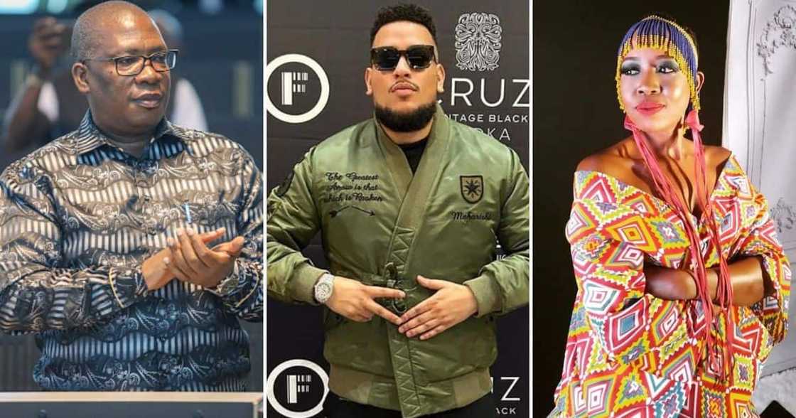 AKA, Panyaza Lesufi, and Ntsiki Mazwai