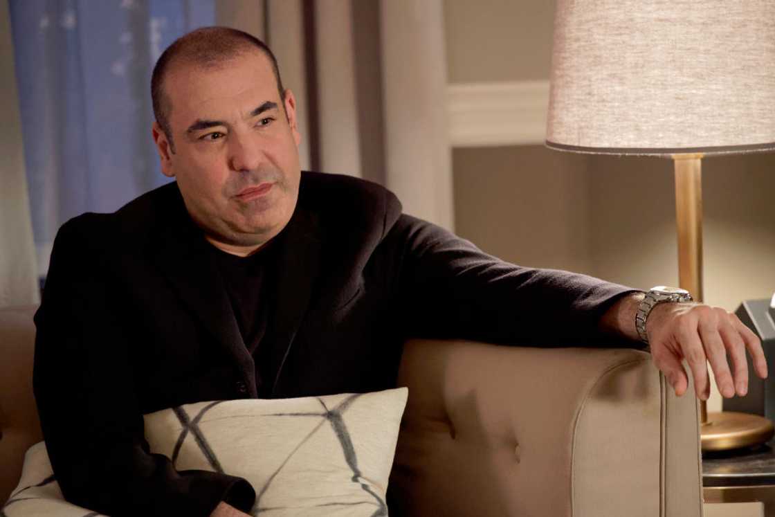Rick Hoffman as Louis Litt on the set of Suits, Season 8. Rick Hoffman as Louis Litt on the set of Suits, Season 8.