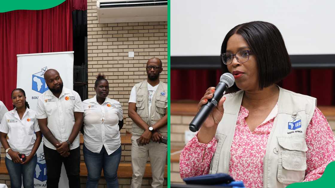 Elangeni College students and staff at a college campaign