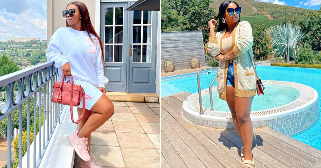 Work out: Boity Thulo shows off gorgeous curves in gym gear