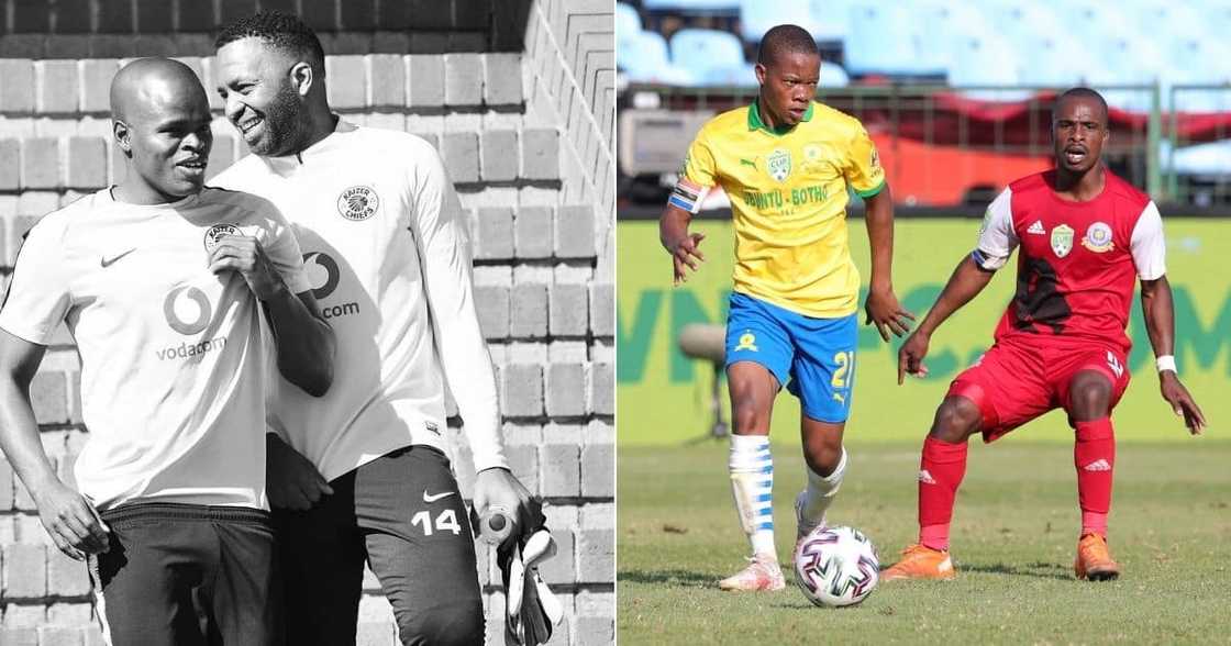 Kaizer Chiefs and Mamelodi Sundowns midfielders Willard Katsande and Sphelele Mkhulise could miss the league clash on Sunday. Image: Instagram/Twitter Kaizer Chiefs and Mamelodi Sundowns midfielders Willard Katsande and Sphelele Mkhulise could miss the league clash on Sunday. Image: Instagram/Twitter