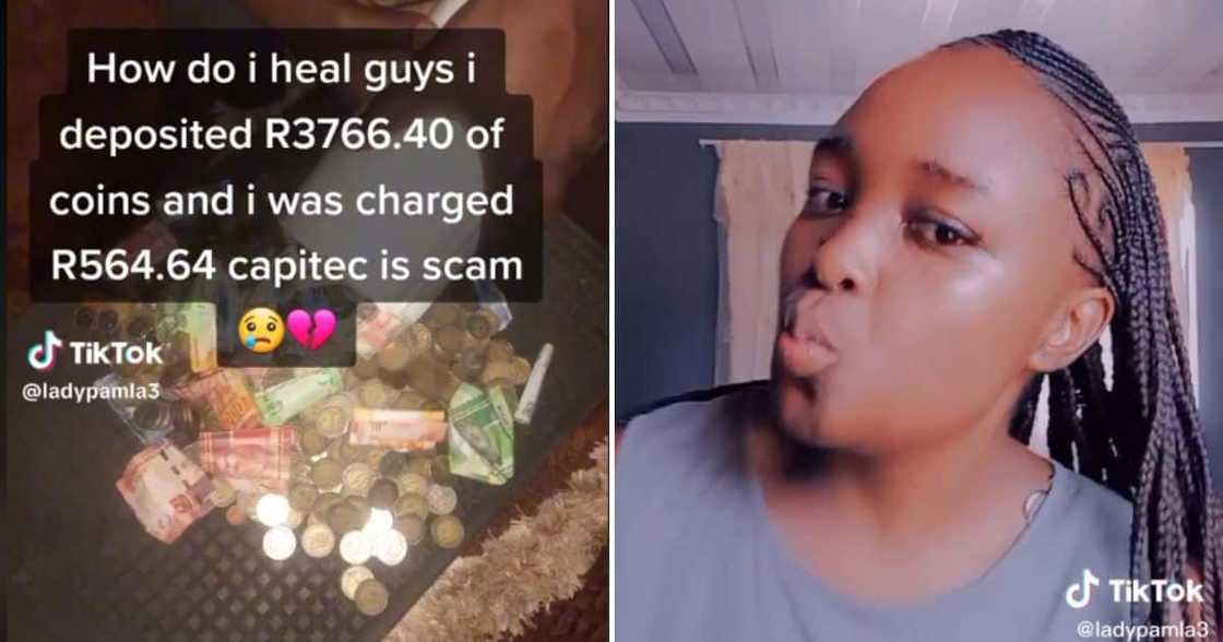 Lady charged over R560 after depositing R3 700 in coins at Capitec bank Lady charged over R560 after depositing R3 700 in coins at Capitec bank